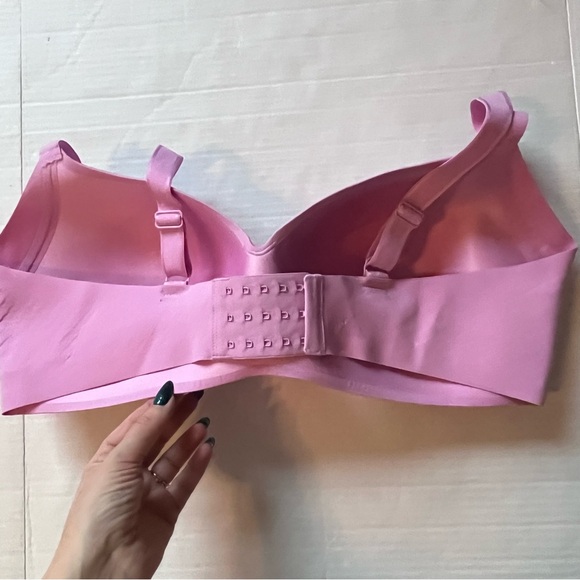 Knix WingWoman Contour Bra Pink Comfort Wireless Womens Size 42E - Picture 4 of 6